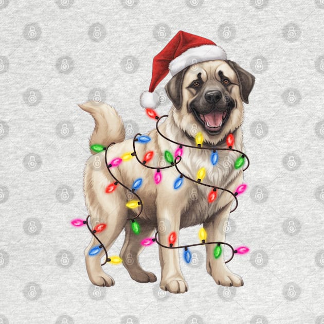 Christmas Anatolian Shepherd by Chromatic Fusion Studio